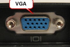 ช่องเสียบสาย VGA กล่องกล้องวงจรปิด CCTVCheck24